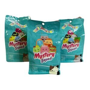 Kellytoy Squishmallow 5" Mystery Squad Blind Bag New Sealed Lot of 3